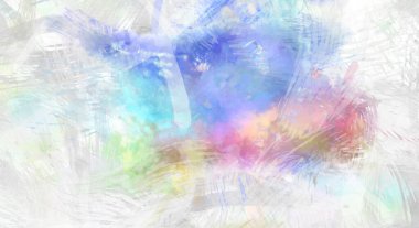 Soyut arkaplanda pürüzlü fırça darbeleri. Fırça boyası. Renkli boya darbeleri. Eşsiz duvar sanatı. Tuvaldeki modern sanat. Renkli çağdaş sanat eserleri.