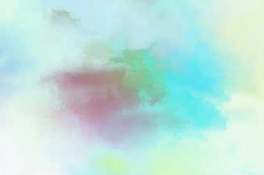 Modern fırça darbeleri. Poster, duvar sanatı, afiş, kart, kitap kapağı veya ambalaj için rahatlatıcı kompozisyonun yumuşak renkli çizimi. Pastel renklerle suluboya. 