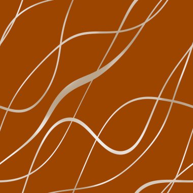 Dalgalı yansıtıcı çizgilerin kusursuz deseni. Lüks minimalist malzeme. Süs dalgasıyla dekoratif motif. Web, kartvizit, davetiye, poster, tekstil baskısı için zarif duvar kağıdı.