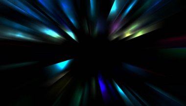 Parlayan yıldızın patlaması. Dinamik renkli arkaplan resmi. Parıldayan ışıklar duvar kağıdı. Tasarımınız için canlı şablon.