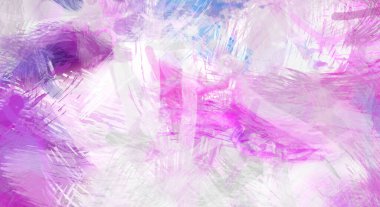 Soyut arkaplanda pürüzlü fırça darbeleri. Fırça boyası. Renkli boya darbeleri. Eşsiz duvar sanatı. Tuvaldeki modern sanat. Renkli çağdaş sanat eserleri.