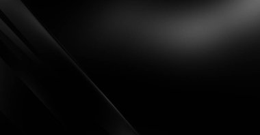 Geometrik katmanlı 3 boyutlu siyah arkaplan. Soyut koyu fütüristik duvar kağıdı. Zarif, parlak çizgili arka plan. Poster, broşür, sunum ve web sitesi için geometrik şablon tasarımı.