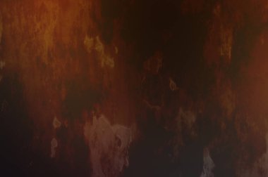 Gotik bir duvarda sıkıntılı ve kirli desenler var. Lekeli renkli hasarlı şablon. Tasarımınız için doku ve elementler. Pis duvar kâğıdı. Grunge arkaplanı.