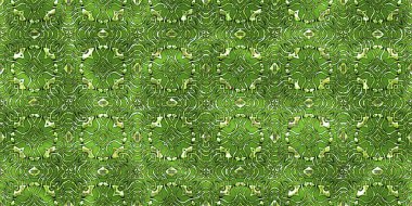 Renkli kumaş arka planında moda tarzında gümüş örgü süsü olan lüks, kusursuz bir şablon. Duvar kağıtları ve tekstil baskısı için tasarım. Lüks, ışıl ışıl metalimsi fantezi dokusu.