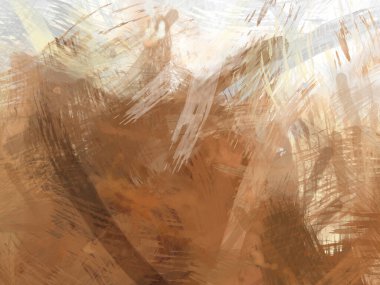 Soyut arkaplanda pürüzlü fırça darbeleri. Fırça boyası. Renkli boya darbeleri. Eşsiz duvar sanatı. Tuvaldeki modern sanat. Renkli çağdaş sanat eserleri.