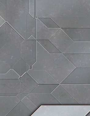 Katmanlı paneller. Fütürist soyut duvar kağıdı. Geometrik teknolojik yansıtıcı arka plan 3D metalik doku. Uzay gemisi desen yüzeyi.