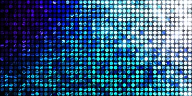 Parlayan ışıklar siyah arka planda parti izleri. Sahne veya stadyum ışıklarının dijital illüstrasyonu. Parlak desenli duvar kağıdı. Sahne ışıkları ile renkli ışıkların ihtişamlı arkaplanı.