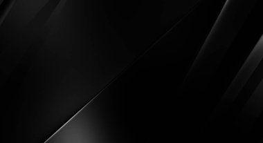 Geometrik katmanlı 3 boyutlu siyah arkaplan. Soyut koyu fütüristik duvar kağıdı. Zarif, parlak çizgili arka plan. Poster, broşür, sunum ve web sitesi için geometrik şablon tasarımı.