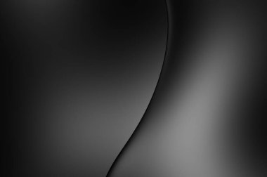 Web sitesi, poster, marka kimliği, broşür, sunum şablonu için lüks koyu bir arka plan. Dalgalı şekilli kaliteli tasarım. Dalgalanmalı soyut arkaplan. Pankart veya kapak tasarımı için dekorasyon.