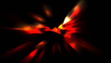 Parlayan ışıkları hareket ettirmenin havalı arka planı. Tasarımınız için canlı renkli bir portal şablonu. Işık ışınları ve hareket halindeki ışıldayan parçacıklar bir solucan deliği şekli oluşturuyor..