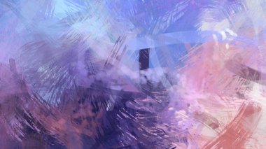 Soyut arkaplanda pürüzlü fırça darbeleri. Fırça boyası. Renkli boya darbeleri. Eşsiz duvar sanatı. Tuvaldeki modern sanat. Renkli çağdaş sanat eserleri.