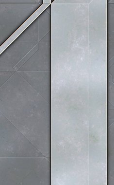 Katmanlı paneller. Fütürist soyut duvar kağıdı. Geometrik teknolojik yansıtıcı arka plan 3D metalik doku. Uzay gemisi desen yüzeyi.