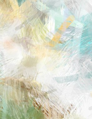 Soyut arkaplanda pürüzlü fırça darbeleri. Fırça boyası. Renkli boya darbeleri. Eşsiz duvar sanatı. Tuvaldeki modern sanat. Renkli çağdaş sanat eserleri.