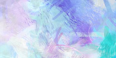 Soyut arkaplanda pürüzlü fırça darbeleri. Fırça boyası. Renkli boya darbeleri. Eşsiz duvar sanatı. Tuvaldeki modern sanat. Renkli çağdaş sanat eserleri.