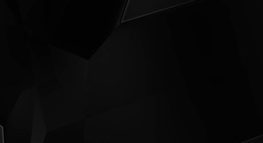 Lüks minimalist tasarım. Fütürist şablon. Karanlık elementleri olan birinci sınıf soyut duvar kâğıdı. Zarif bir zemin. Siyah üç boyutlu geometrik arkaplan. Poster, broşür, sunum için tasarım.