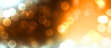 Kavramsal ışıklar duvar kağıdı. Güzel soyut çok renkli bokeh çemberleri parçacıklarla çevrili. Metninizi veya başlığınızı göstermek için boşluk ile odaklanmış olmayan canlı illüstrasyon. 