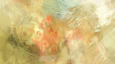 Soyut arkaplanda pürüzlü fırça darbeleri. Fırça boyası. Renkli boya darbeleri. Eşsiz duvar sanatı. Tuvaldeki modern sanat. Renkli çağdaş sanat eserleri.