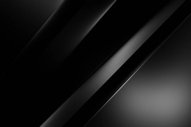 Geometrik katmanlı 3 boyutlu siyah arkaplan. Soyut koyu fütüristik duvar kağıdı. Zarif, parlak çizgili arka plan. Poster, broşür, sunum ve web sitesi için geometrik şablon tasarımı.