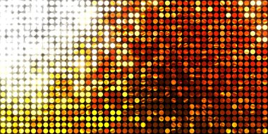 Parlayan ışıklar siyah arka planda parti izleri. Sahne veya stadyum ışıklarının dijital illüstrasyonu. Parlak desenli duvar kağıdı. Sahne ışıkları ile renkli ışıkların ihtişamlı arkaplanı.