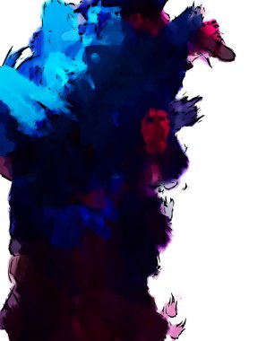 Mürekkep ve fosforlu kalemler yaratıcı çizimler. Beyaz arka planda boyama. El çizimi soyut renk dokuları. Poster, kart, davetiye, pankart, broşür, broşür için tasarım. Boyalı fırça darbeleri