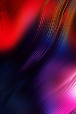 Soyut, enerjik bir arkaplan. Renkli, dalgalı duvar kâğıdı. Grafik konsept çizimi. Yumuşak dalgalı çizgiler. Girdap gibi renkli canlı şekiller..