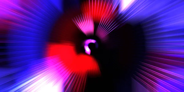 Bevægelse Konceptuelle Tapet Grafisk Digital Illustration Glødende Neonroterende Lys Glossy - Stock-foto