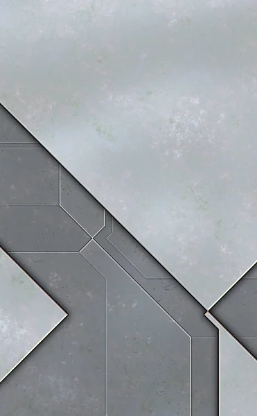 Panel Berlapis Kertas Dinding Abstrak Futuristik Teknologi Geometris Reflektif Background — Stok Foto