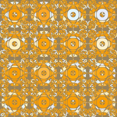 Soyut duvar kağıdı. Dekoratif hippi fayansları. Sanatsal arka plan. Yaratıcı karalama sanatı farklı şekil ve dokulara sahip kusursuz desen. Kolaj.