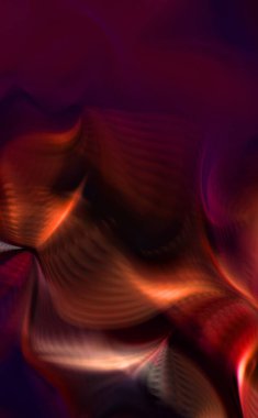 Hareketli girdapların soyut çizimi. Titreşimli renkli kıvrımların dönen akışı. Kıvrımlı ve kıvrımlı arka plan ve çizgiler. Garip duvar kâğıdı tasarımı. Dalgalanma arkaplanı.