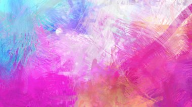 Soyut arkaplanda pürüzlü fırça darbeleri. Fırça boyası. Renkli boya darbeleri. Eşsiz duvar sanatı. Tuvaldeki modern sanat. Renkli çağdaş sanat eserleri.