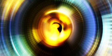 Parlayan neon ışıkları. Parlak sunum tasarım şablonu. Fotoğraf makinesi konsepti. Soyut arkaplan. Dönen ışık ışınları. Hareketli kavramsal duvar kağıdı. Grafik dijital illüstrasyon. 