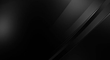 Siyah kıvrımlı yüzey. 3 boyutlu illüstrasyon. Soyut fütüristik geçmiş. Minimalist geometrik kapak tasarımı. Çarpık siyah çizgiler. Lüks dokuma duvar kağıdı. Zarif arkaplan.