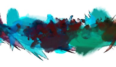 Mürekkep ve fosforlu kalemler yaratıcı çizimler. Beyaz arka planda boyama. El çizimi soyut renk dokuları. Poster, kart, davetiye, pankart, broşür, broşür için tasarım. Boyalı fırça darbeleri