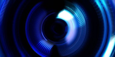 Fotoğraf makinesi konsepti. Soyut arkaplan. Dönen ışık ışınları. Hareketli kavramsal duvar kağıdı. Grafik dijital illüstrasyon. Parlayan neon ışıkları. Parlak sunum tasarım şablonu.