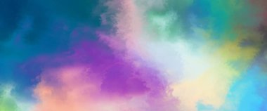 Modern fırça darbeleri. Poster, duvar sanatı, afiş, kart, kitap kapağı veya ambalaj için rahatlatıcı kompozisyonun yumuşak renkli çizimi. Pastel renklerle suluboya. 