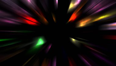 Parlayan yıldızın patlaması. Dinamik renkli arkaplan resmi. Parıldayan ışıklar duvar kağıdı. Tasarımınız için canlı şablon.