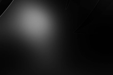 Siyah kıvrımlı yüzey. 3 boyutlu illüstrasyon. Soyut fütüristik geçmiş. Minimalist geometrik kapak tasarımı. Çarpık siyah çizgiler. Lüks dokuma duvar kağıdı. Zarif arkaplan.