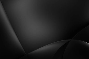 Web sitesi, poster, marka kimliği, broşür, sunum şablonu için lüks koyu bir arka plan. Dalgalı şekilli kaliteli tasarım. Dalgalanmalı soyut arkaplan. Pankart veya kapak tasarımı için dekorasyon.