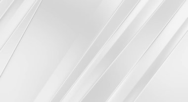 Soyut ışık fütüristik duvar kağıdı. Zarif, parlak çizgili arka plan. Geometrik katmanlı üç boyutlu beyaz arkaplan. Poster, broşür, sunum ve web sitesi için geometrik şablon tasarımı.