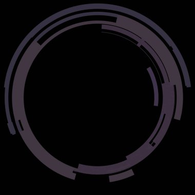 Fütürist dairesel gövde arayüzü elementi. Soyut çember geometrik arkaplan. Dijital teknolojinin grafiksel çizimi.