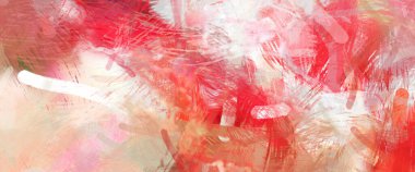 Soyut arkaplanda pürüzlü fırça darbeleri. Fırça boyası. Renkli boya darbeleri. Eşsiz duvar sanatı. Tuvaldeki modern sanat. Renkli çağdaş sanat eserleri.