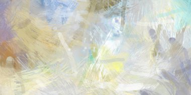 Soyut arkaplanda pürüzlü fırça darbeleri. Fırça boyası. Renkli boya darbeleri. Eşsiz duvar sanatı. Tuvaldeki modern sanat. Renkli çağdaş sanat eserleri.