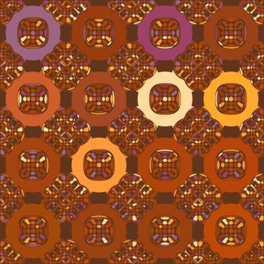 Soyut duvar kağıdı. Dekoratif hippi fayansları. Sanatsal arka plan. Yaratıcı karalama sanatı farklı şekil ve dokulara sahip kusursuz desen. Kolaj.