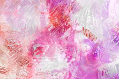 Soyut arkaplanda pürüzlü fırça darbeleri. Fırça boyası. Renkli boya darbeleri. Eşsiz duvar sanatı. Tuvaldeki modern sanat. Renkli çağdaş sanat eserleri.