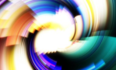 Dönen Işık gösterisi arka planı. Canlı renklerle donatılmış ruhani enerji girdabı. Renkli canlı hareket çizimi. Tanıtım geçmişi. Kutlama grafiği.