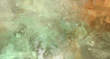 Soyut arkaplanda pürüzlü fırça darbeleri. Fırça boyası. Renkli boya darbeleri. Eşsiz duvar sanatı. Tuvaldeki modern sanat. Renkli çağdaş sanat eserleri.