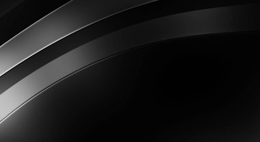 Siyah kıvrımlı yüzey. 3 boyutlu illüstrasyon. Soyut fütüristik geçmiş. Minimalist geometrik kapak tasarımı. Çarpık siyah çizgiler. Lüks dokuma duvar kağıdı. Zarif arkaplan.