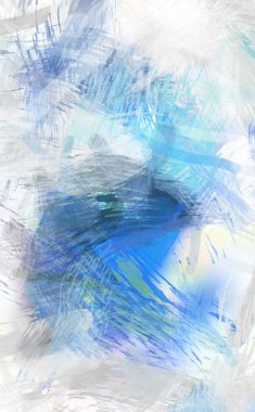 Soyut arkaplanda pürüzlü fırça darbeleri. Fırça boyası. Renkli boya darbeleri. Eşsiz duvar sanatı. Tuvaldeki modern sanat. Renkli çağdaş sanat eserleri.