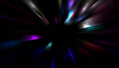 Parlayan yıldızın patlaması. Dinamik renkli arkaplan resmi. Parıldayan ışıklar duvar kağıdı. Tasarımınız için canlı şablon.