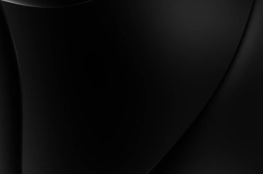 Web sitesi, poster, marka kimliği, broşür, sunum şablonu için lüks koyu bir arka plan. Dalgalı şekilli kaliteli tasarım. Dalgalanmalı soyut arkaplan. Pankart veya kapak tasarımı için dekorasyon.